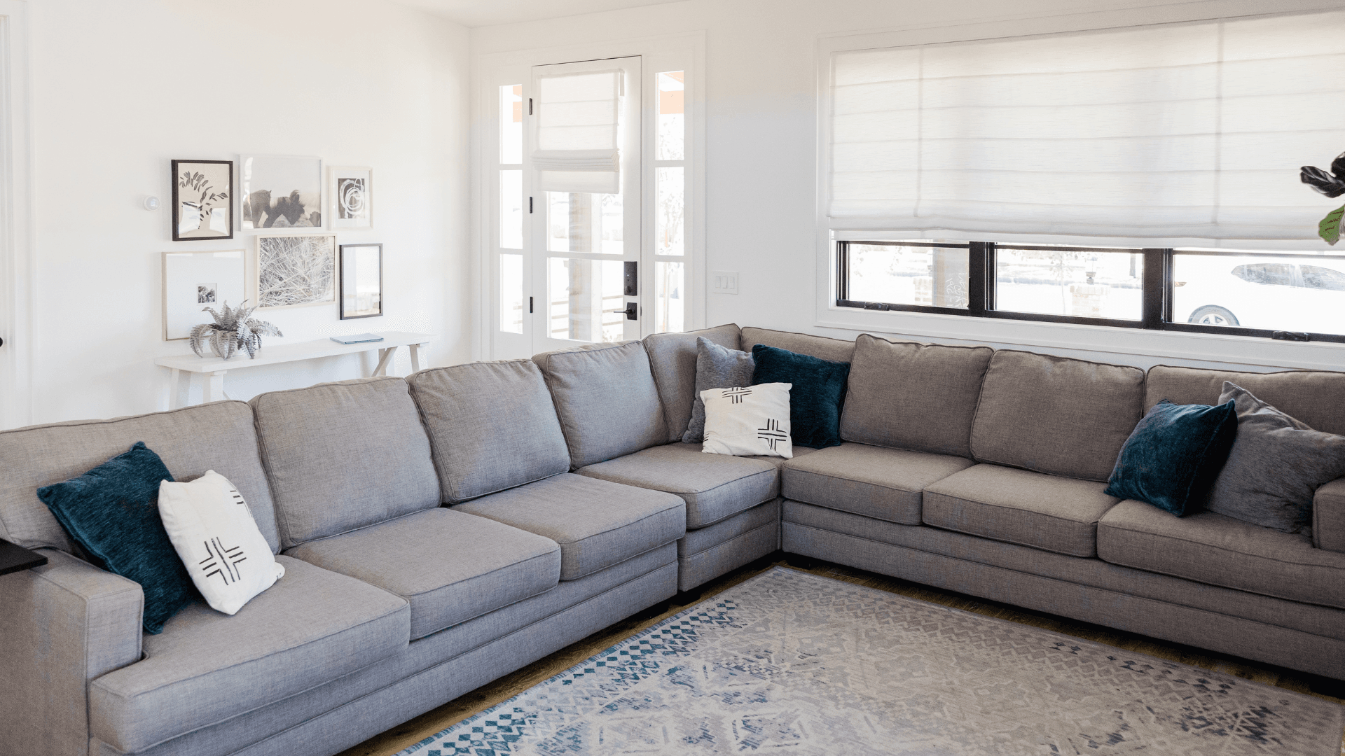 Premium living room with designer sofa from Prestige Dream Decor