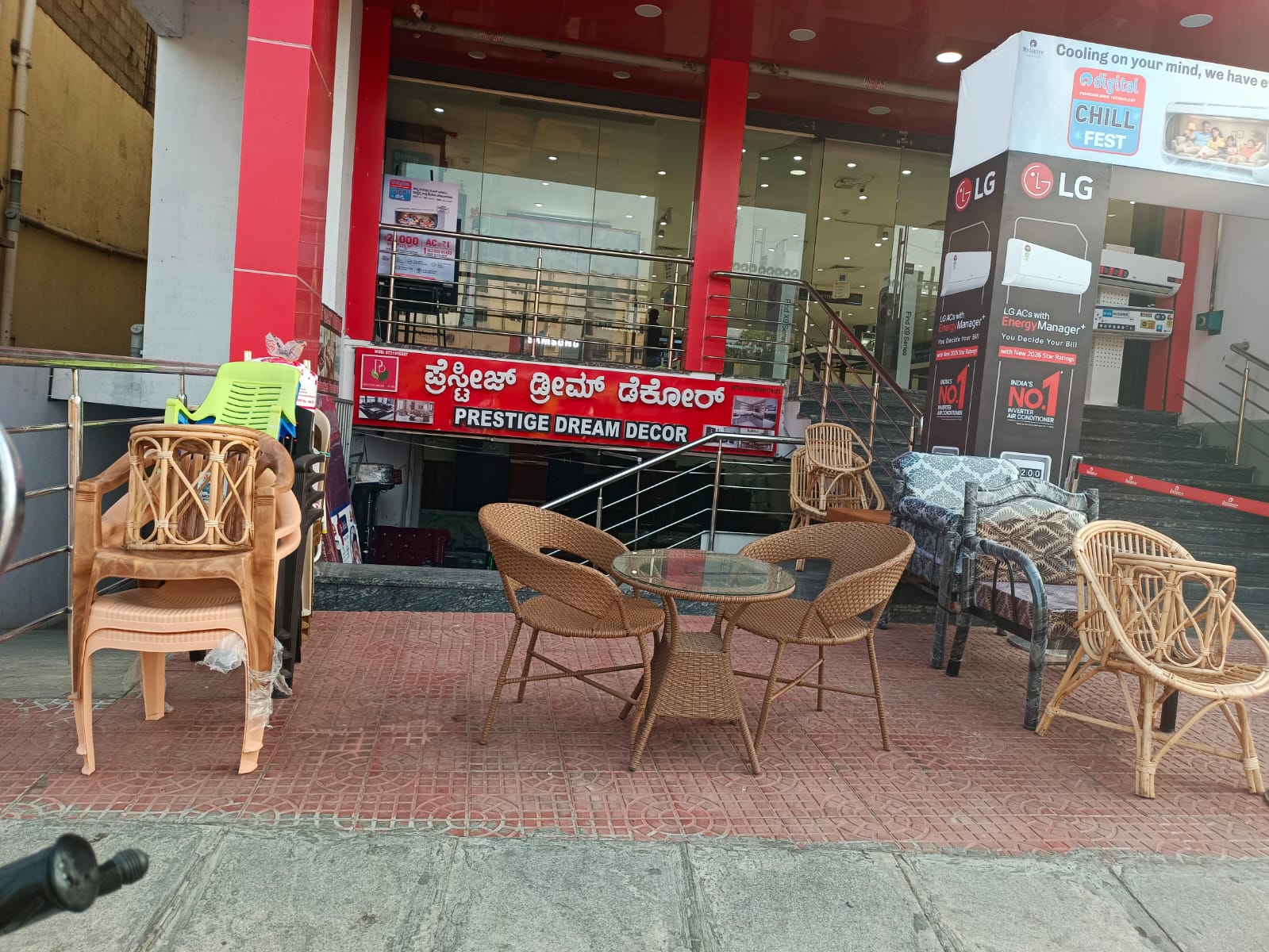 Prestige Dream Decor showroom interior with premium sofas